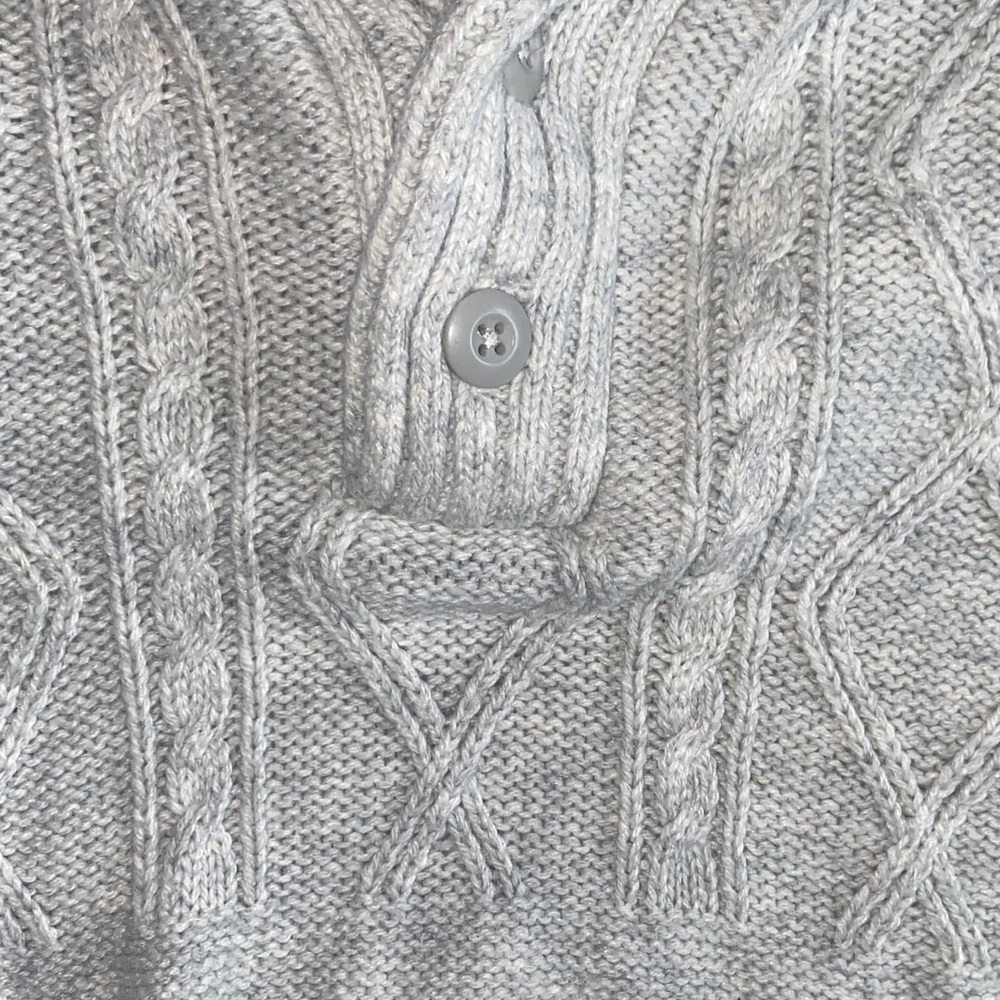 American Eagle Outfitters Men's Light Gray Turtleneck Sweater - Picture 3 of 3